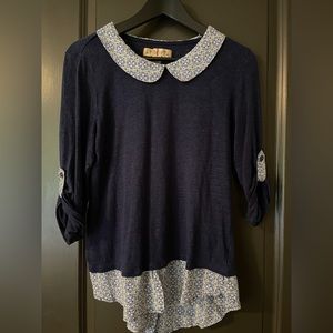 Cute sheer Anthropologie sweater